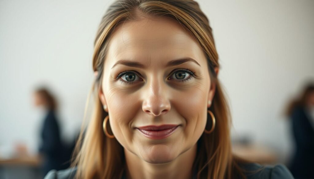 A detailed, close-up portrait of Claire Bell, the inspiring entrepreneur, captured in a high-resolution, photorealistic style. The subject's face is centered in the frame, with a warm, natural lighting that accentuates her distinctive features and gentle expression. The background is slightly blurred, creating a sense of focus and depth, while still providing a subtle, minimalist context. The overall mood is one of confidence, determination, and an aura of success. The angle and composition are carefully chosen to showcase Claire Bell's section profile in a visually compelling and informative manner. A detailed, close-up portrait of Claire Bell, the inspiring entrepreneur, captured in a high-resolution, photorealistic style. The subject's face is centered in the frame, with a warm, natural lighting that accentuates her distinctive features and gentle expression. The background is slightly blurred, creating a sense of focus and depth, while still providing a subtle, minimalist context. The overall mood is one of confidence, determination, and an aura of success. The angle and composition are carefully chosen to showcase Claire Bell's section profile in a visually compelling and informative manner.