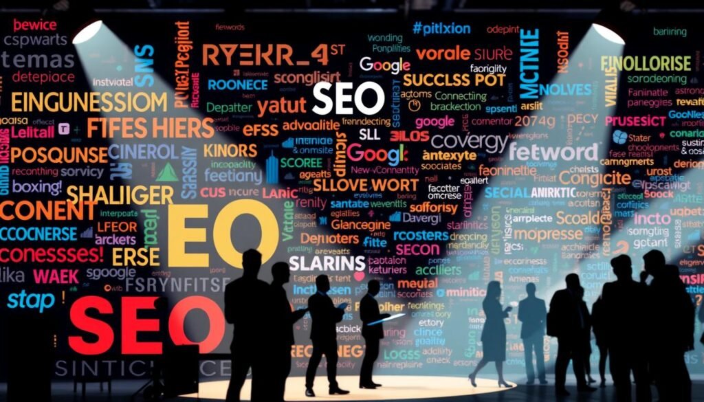 A vibrant and dynamic image showcasing an SEO spotlight, featuring a collage of related names, teams, and trending terms. In the foreground, a mix of bold typographic elements, icons, and graphs create a visually engaging focal point. The middle ground features silhouettes of people working collaboratively, representing the teams driving SEO initiatives. In the background, a swirling array of keywords, hashtags, and search queries create a sense of movement and energy, reflecting the ever-evolving nature of SEO. The lighting is soft and diffused, creating a sense of depth and dimension, while the lens captures the scene with a wide, panoramic angle to encompass the full breadth of the SEO landscape. The overall mood is one of excitement, innovation, and the thrill of discovery. A vibrant and dynamic image showcasing an SEO spotlight, featuring a collage of related names, teams, and trending terms. In the foreground, a mix of bold typographic elements, icons, and graphs create a visually engaging focal point. The middle ground features silhouettes of people working collaboratively, representing the teams driving SEO initiatives. In the background, a swirling array of keywords, hashtags, and search queries create a sense of movement and energy, reflecting the ever-evolving nature of SEO. The lighting is soft and diffused, creating a sense of depth and dimension, while the lens captures the scene with a wide, panoramic angle to encompass the full breadth of the SEO landscape. The overall mood is one of excitement, innovation, and the thrill of discovery.