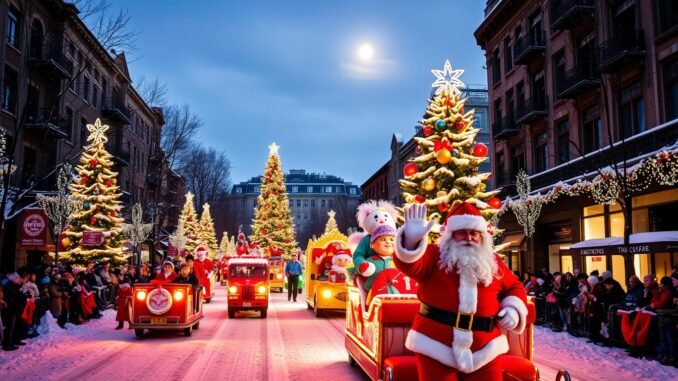 santa claus parade route